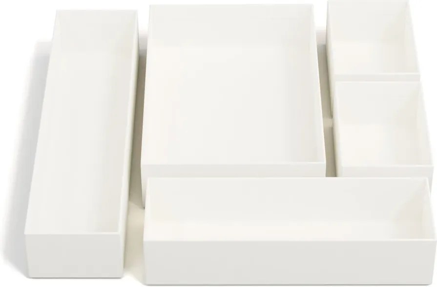 Set di organizer per cassetti in cartone 5 pz Emma Paper Laminate – Bigso