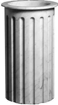 Antonio Lupi Atlante2 Lavabo freestanding A Terra 45x85 cm In Marmo Carrara