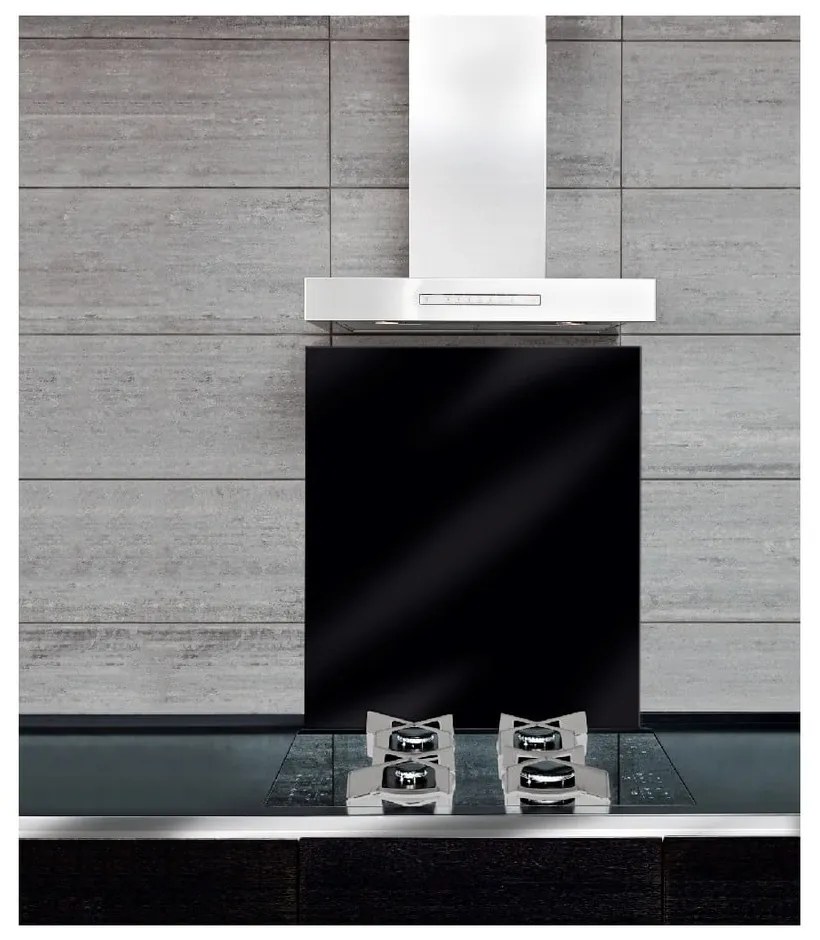 Rivestimento in vetro nero per stufa , 70 x 60 cm - Wenko