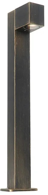 Lampada da terra per esterni industriale oro antico 65 cm IP44 - Baleno