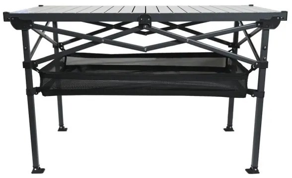 Tavolo da campeggio pieghevole 118x70 cm antracite