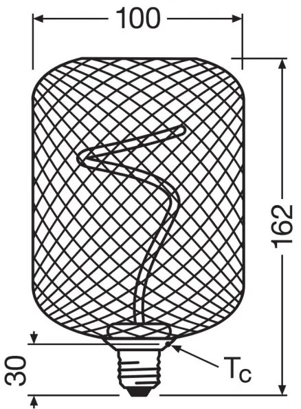 Lampadina LED dimmerabile DECOR FILAMENT E27/3,5W/230V 1800K oro - Osram