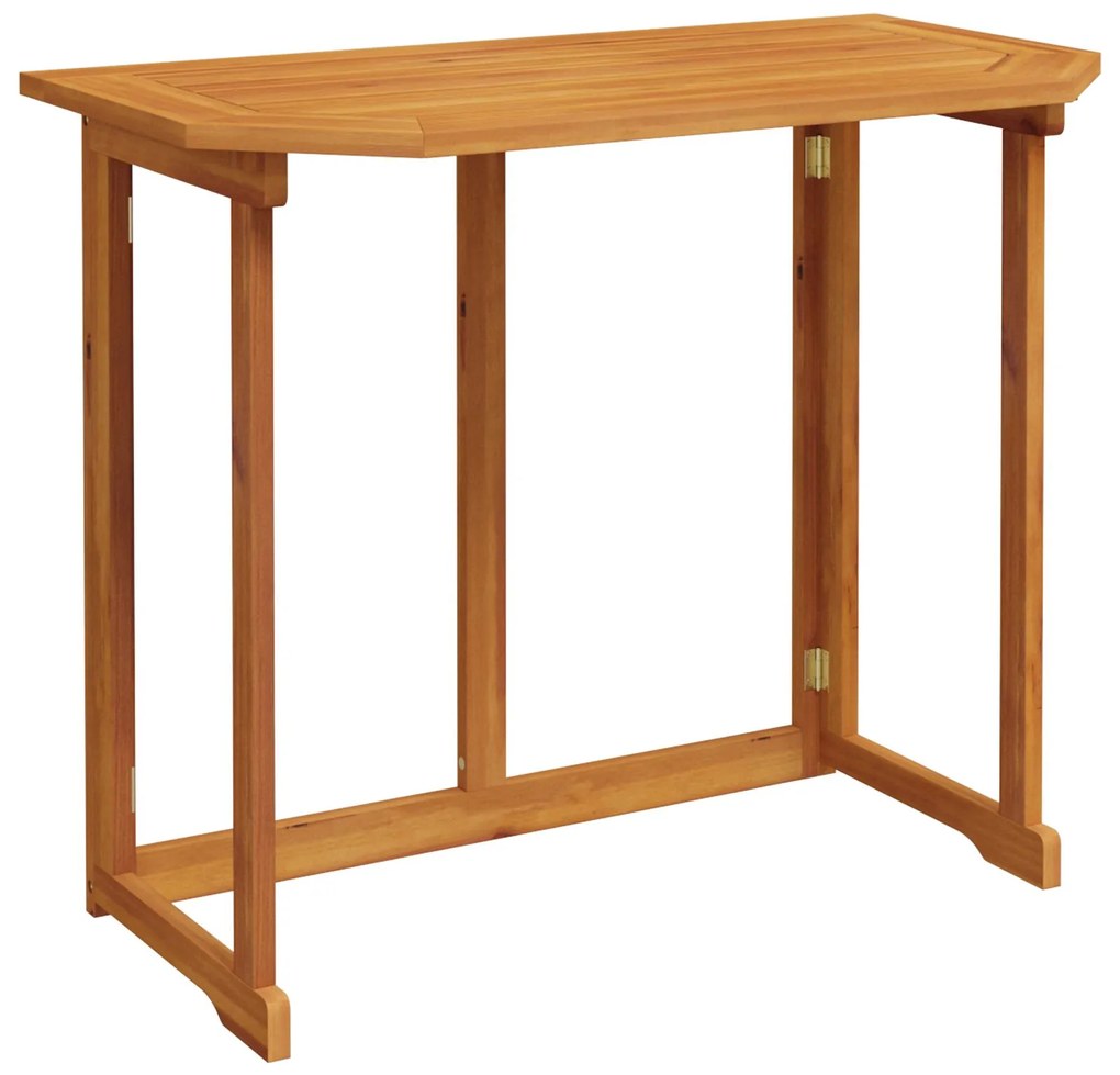 Set bistro giardino 3 pezzi con cuscini in legno massello di acacia