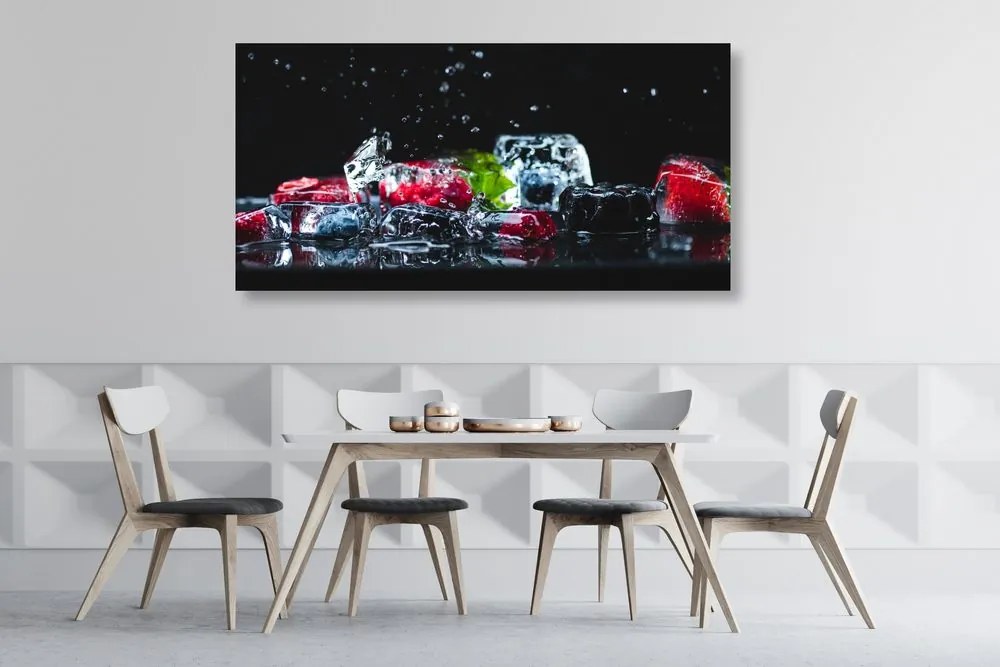 Quadro su tela – Cubetti di ghiaccio alla frutta