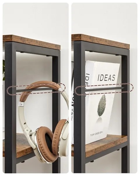 Libreria NAVARO marrone/nera