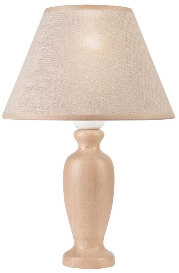 Lampada da tavolo AMFORA 1xE27/60W/230V beige/faggio