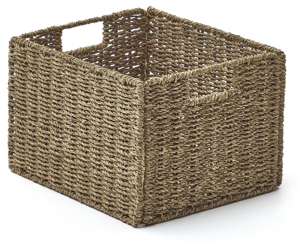 Kave Home - Scatola pieghevole Tossa in fibre naturali 32 x 27 cm