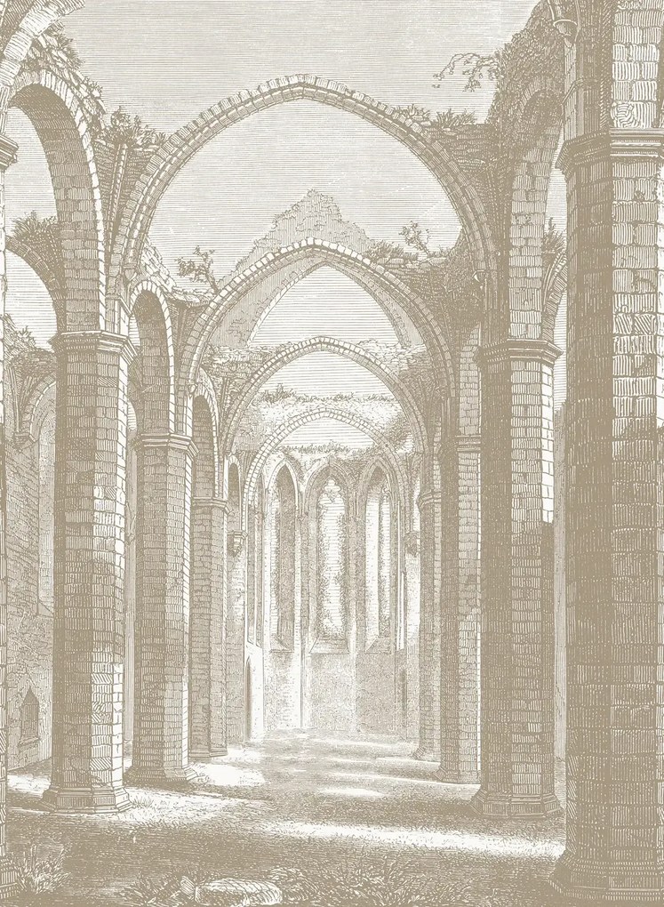 Rebel Walls Carta da parati panoramica Gothic Arches - Sand