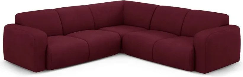 Divano angolare bordeaux (angolo variabile/ad L) Molino - Micadoni Home