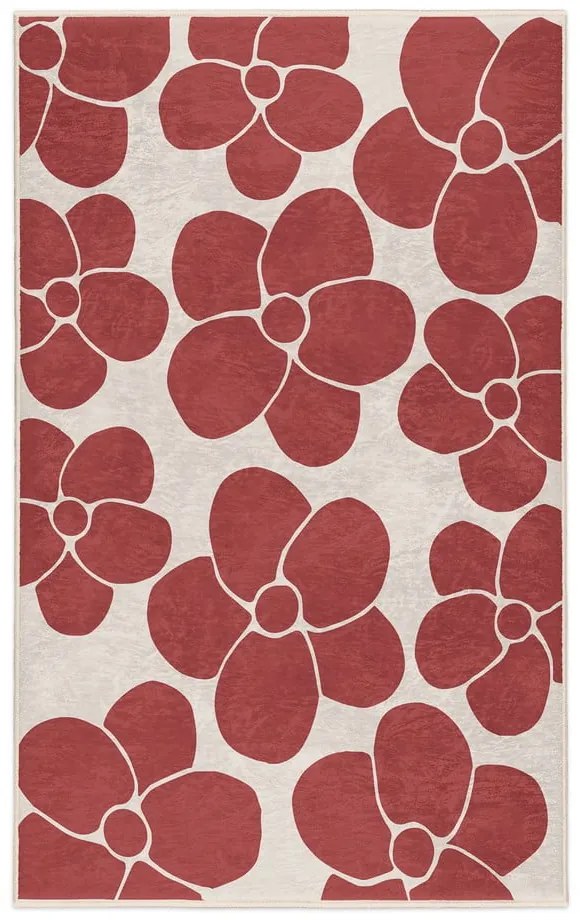 Tappeto rosso lavabile 60x100 cm Red Meadow – Mila Home