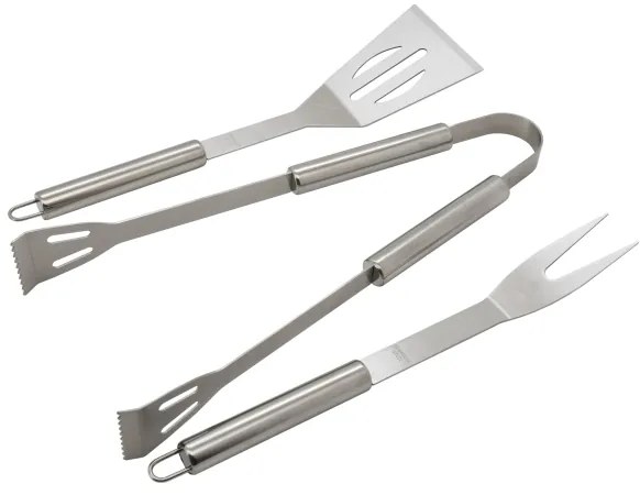 Utensili per grigliare in acciaio inox 3 pz