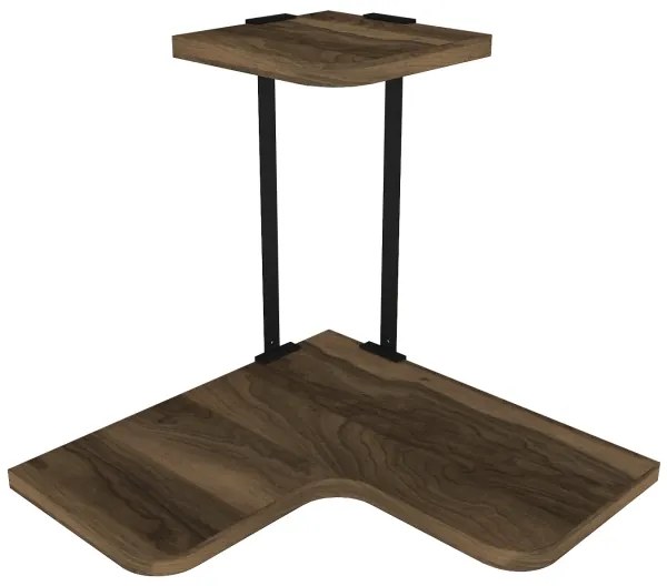 Mensola angolare AGORA 33,8x38,5 cm marrone