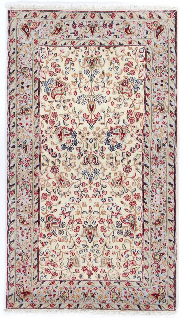 Kerman Tappeto 90 x 160 (Iran) Annodato A Mano
