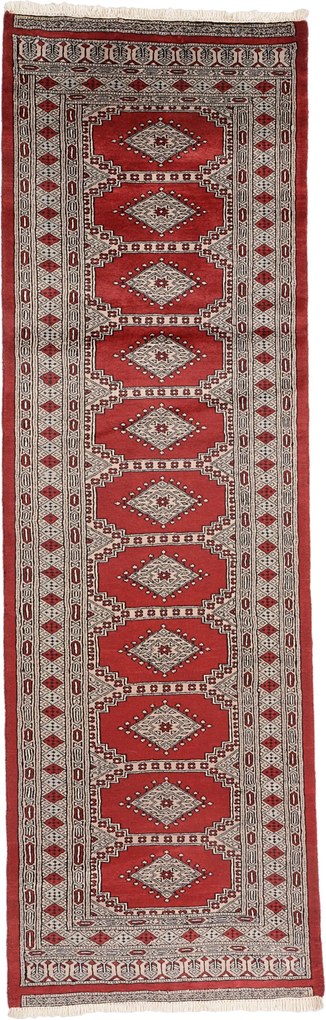 Bokhara Tappeto 250x80 (Pakistan) Annodato A Mano