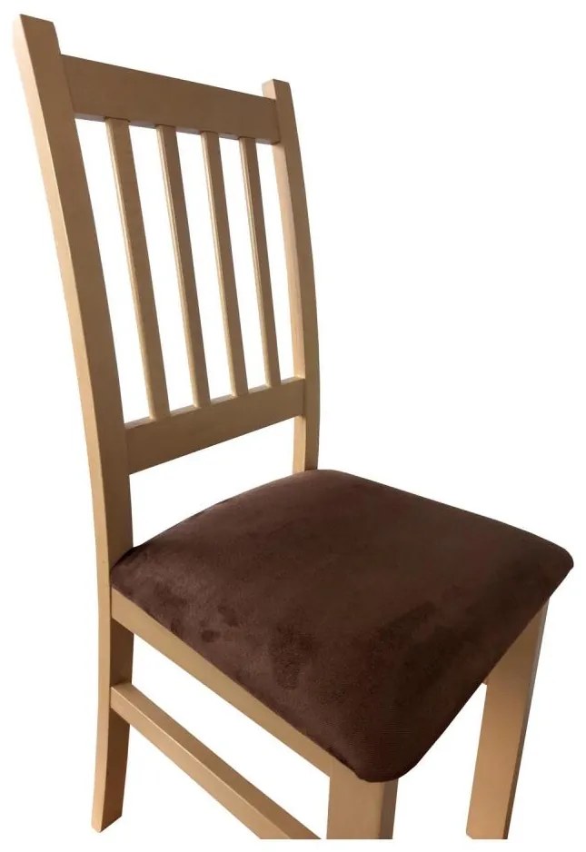 Sedia da pranzo SIMON faggio/marrone scuro