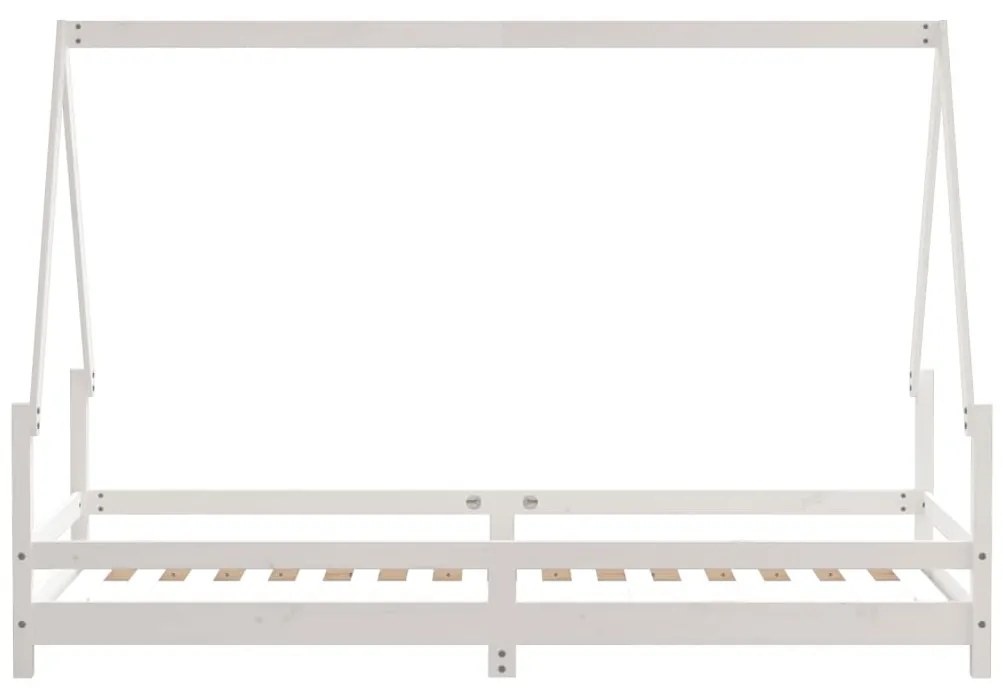 Giroletto per bambini bianco 80x200cm in legno massello di pino