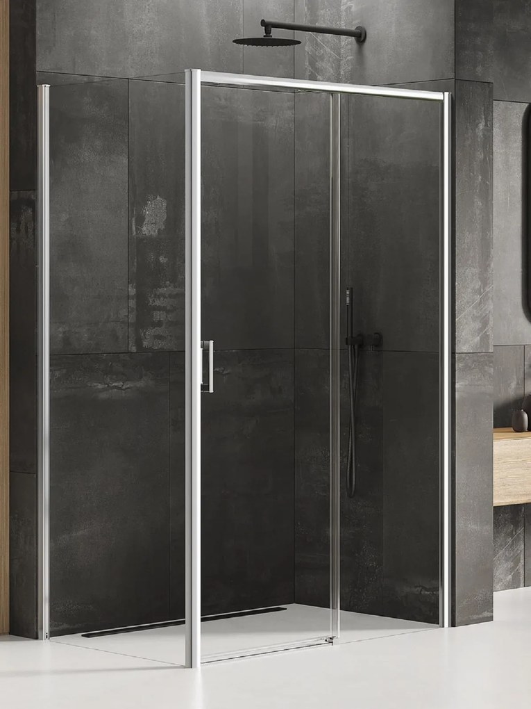 New Trendy Prime box doccia 150x90 cm rettangolare cromo lucida/vetro trasparente D-0309A/D-0124B