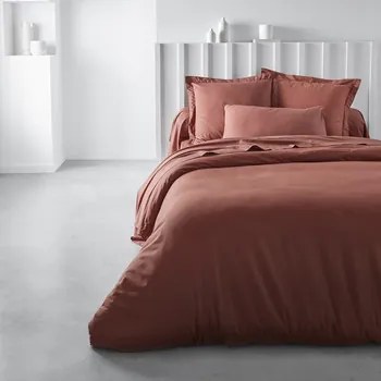 Today  Lenzuolo con angoli DH 140/190+23 Coton TODAY Essential Terracotta  Today