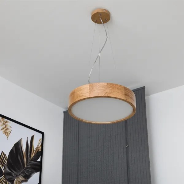 Brilagi - Lampadario LED RGBW dimmerabile CARVALHO 2xE27/9W/230V Wi‑Fi rovere Ø 37 cm