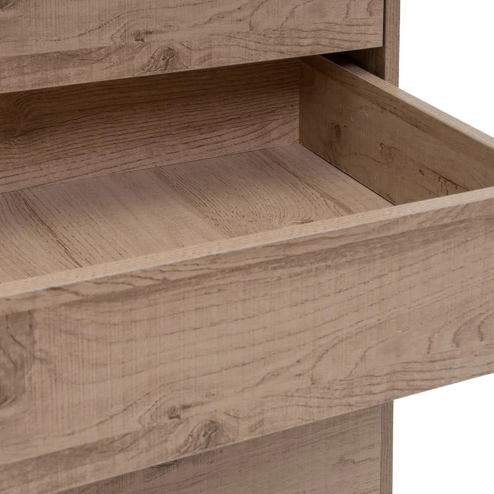 Amardio componibile di colore naturale con effetto rovere a giorno 60x180x45 cm Modular – Casa Selección