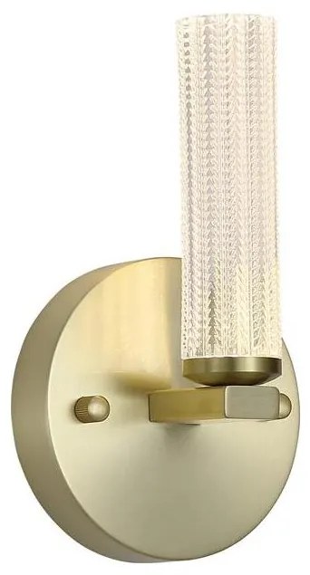 Searchlight 10371SB - Applique da parete per bagno LED dimmerabile ABERDEEN LED/7W/230V IP44 ottone