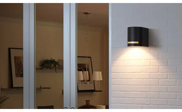 Aigostar - Applique da esterno 1xGU10/35W/230V nero IP54