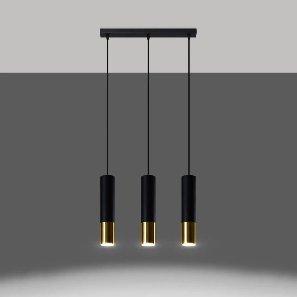 Lampada a Sospensione 3xGU10 in Acciaio LOOPEZ 3L