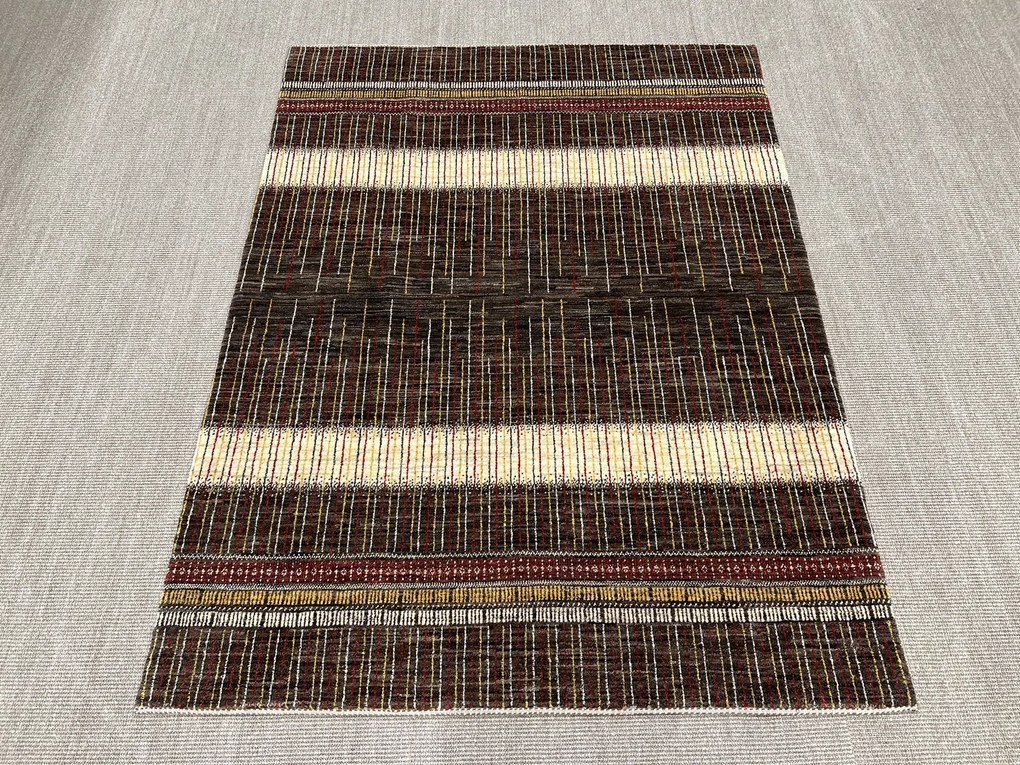 Loribaft Tappeto 150 x 200 Marrone (Iran) Annodato A Mano