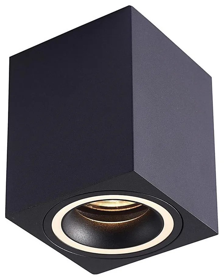 Faretto BIMA 1xGU10/25W/230V quadrato nero