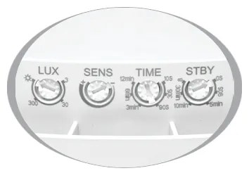 Ecolite WHST707-LED/HF - Plafoniera LED da esterno con sensore MOVA LED/16W/230V IP54