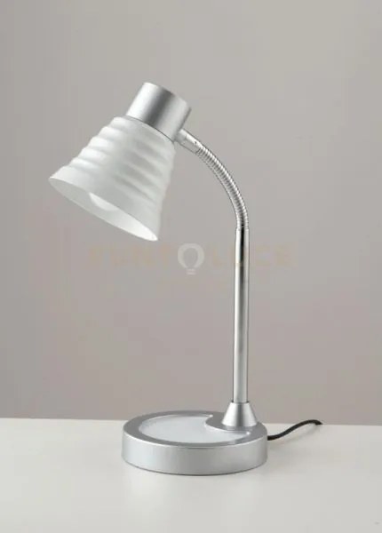 Lampada da tavolo leonardo bianca 1xe14 13x39cm ldt055leo-bianco