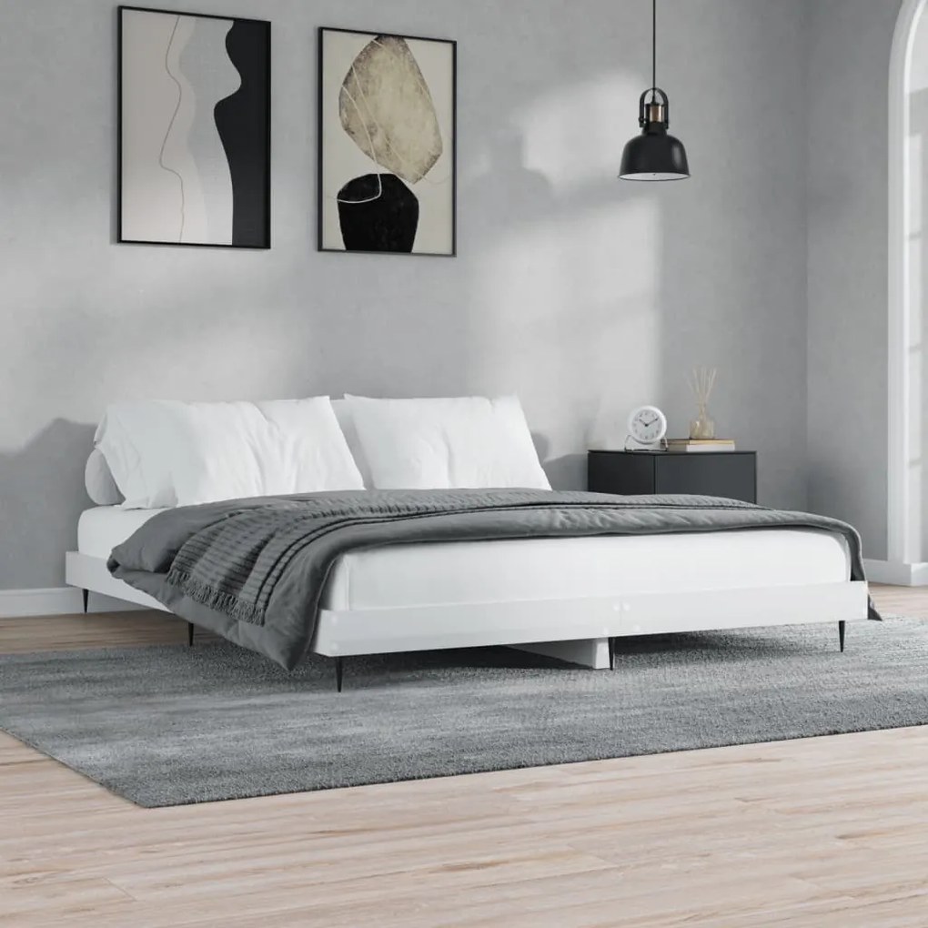 Giroletto Bianco Lucido 200x200 Cm İn Legno Multistrato /