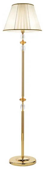 Piantana PATRICIA in vetro e cristallo Ambra H176 cm