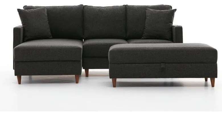 Divano angolare antracite (angolo sinistro) Eva - Balcab Home