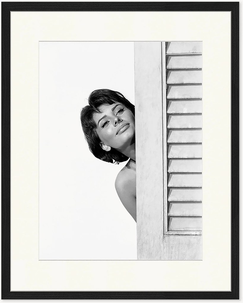 Foto incorniciata fatta a mano Sophia Loren