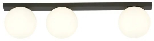 Plafoniera FIT 3xE14/10W/230V nero/bianco