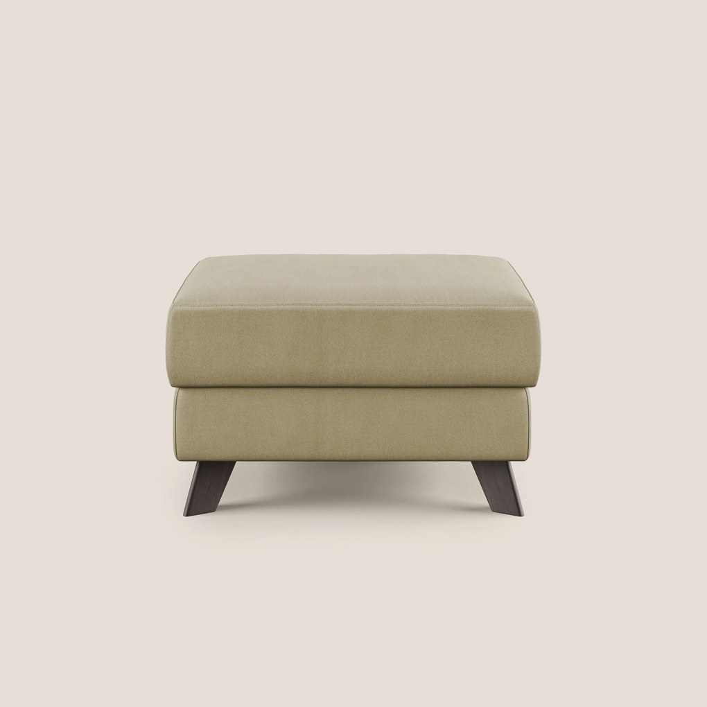 Moon Pouf contenitore e piedini alti in microfibra impermeabile T11