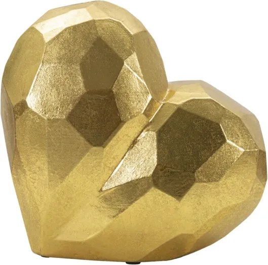 Vaso Heart Gold Cm 19X9X18