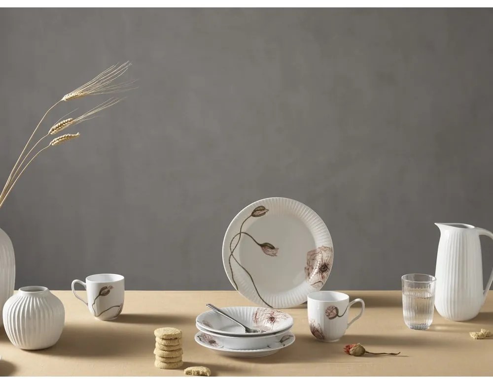 Piatto in porcellana bianca Poppy, ø 27 cm Hammershøi - Kähler Design