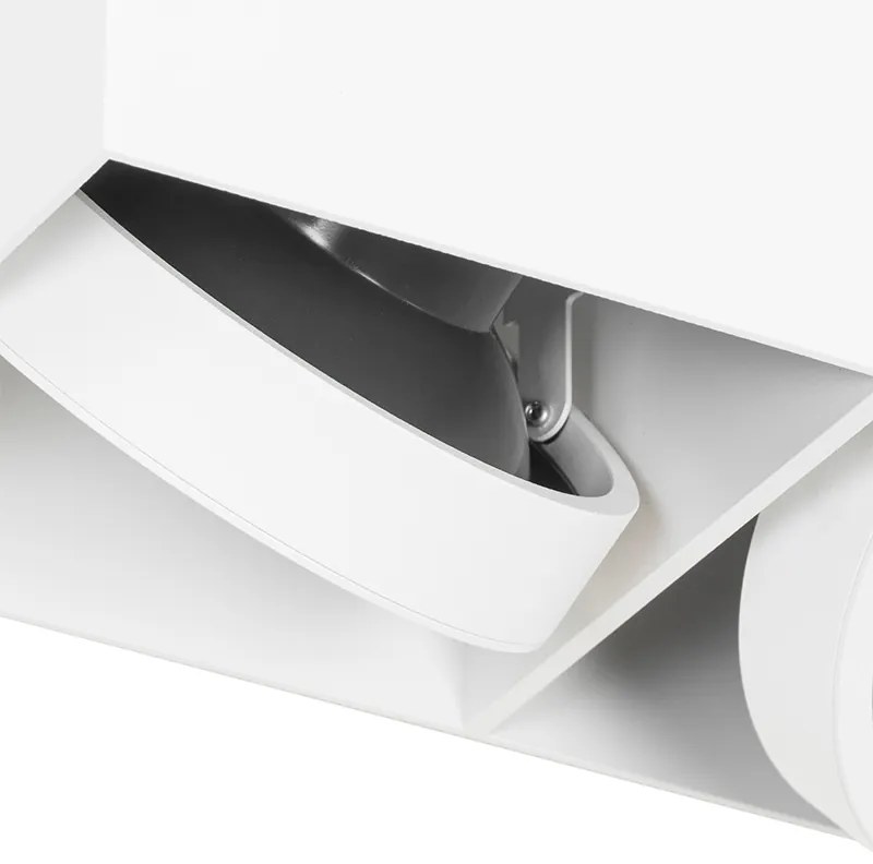 Faretto Smart bianco rettangolare 2 luci incl. 2 Wifi GU10 111mm - Box