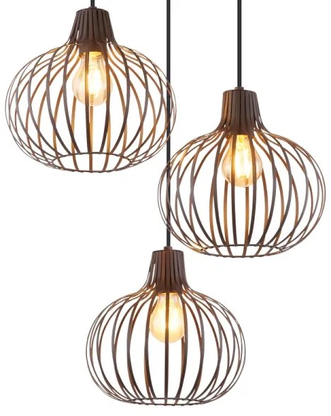 Globo 33379311 - Lampadario a sospensione con cavo MATEO 3xE27/40W/230V