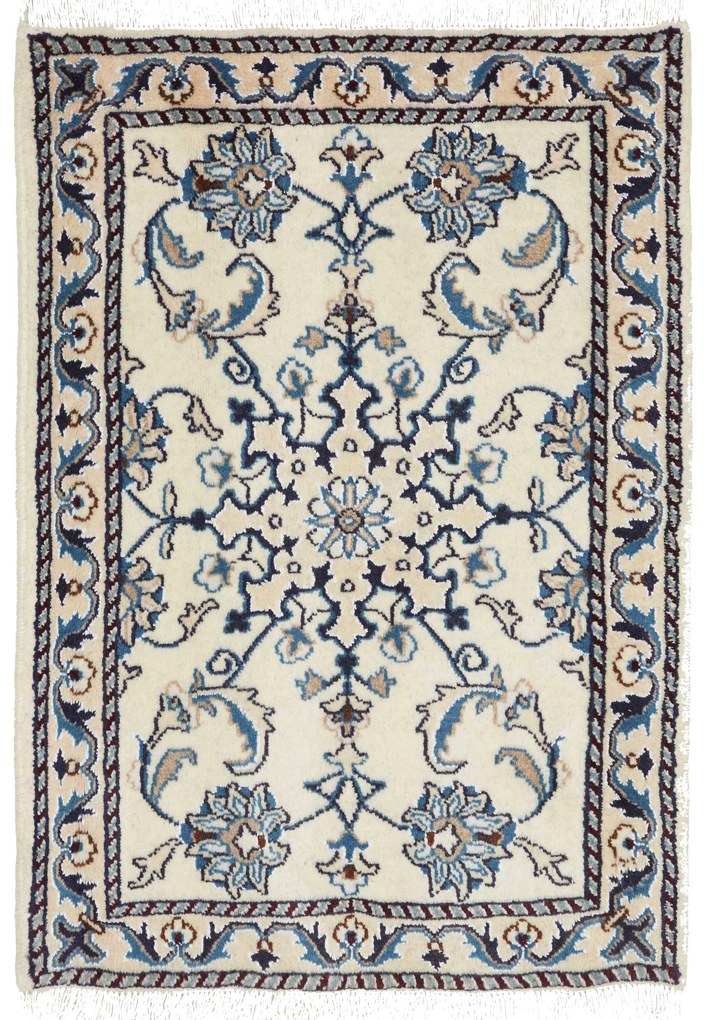 Nain Tappeto 60 x 90 Beige (Iran) Annodato A Mano