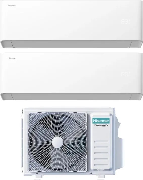 Condizionatore Hisense Dual Split uni hb 9+9 con 2AMW35U4RGC R-32 Wi-Fi Integrato
