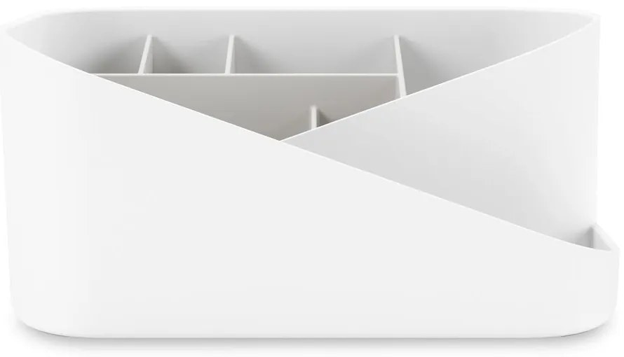 Organizer da bagno in plastica bianca per cosmetici Glam - Umbra