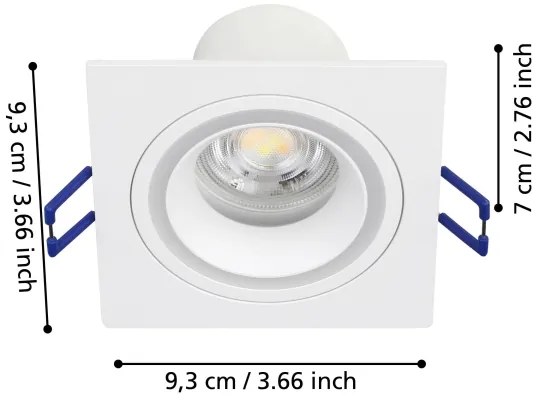 Eglo 900765 - LED RGBW Lampada da incasso dimmerabile CAROSSO-Z 4,7W/230V bianco