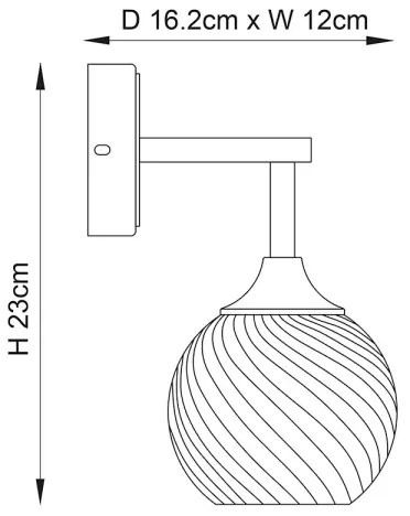 Endon 104052 - Applique ALLEGRA 1xE14/7W/230V cromo lucido