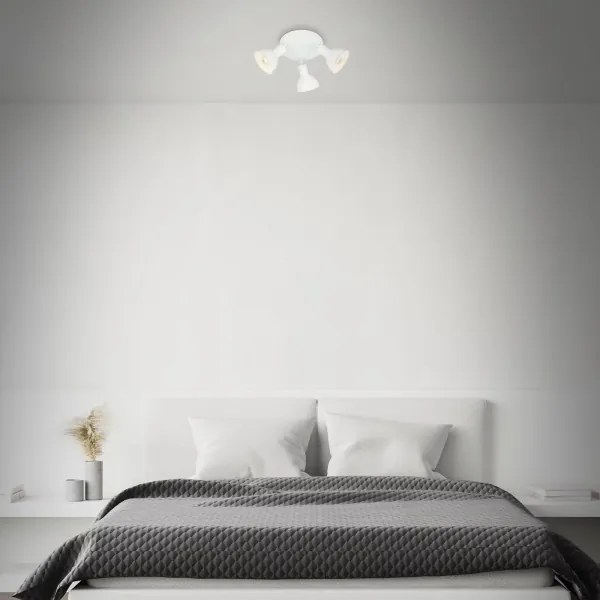 Briloner 2674-036 - Faretto RETRO 3xE14/25W/230V bianco