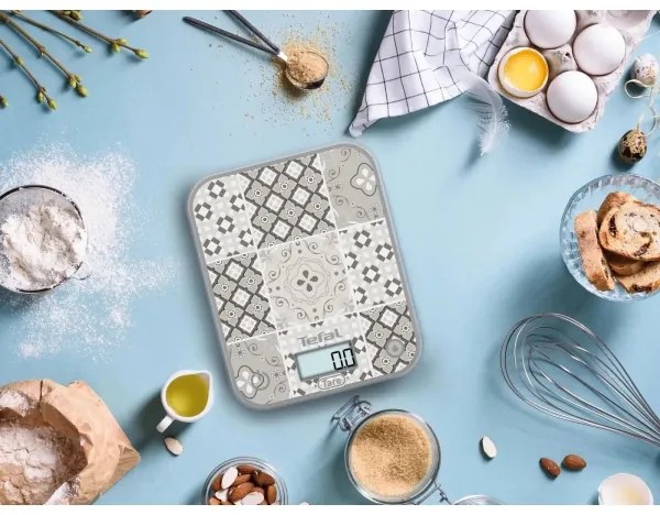 Tefal - Bilancia da cucina OPTISS 2xAAA beige