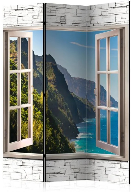 Paravento  Seaside Hills [Room Dividers]  Colore Blu, Dimensioni e Misure 135x172