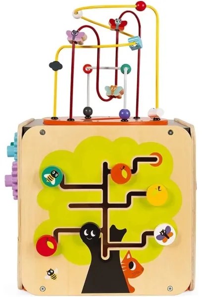 Janod - Blocco interattivo con labirinto MULTI ATTIVITÀ